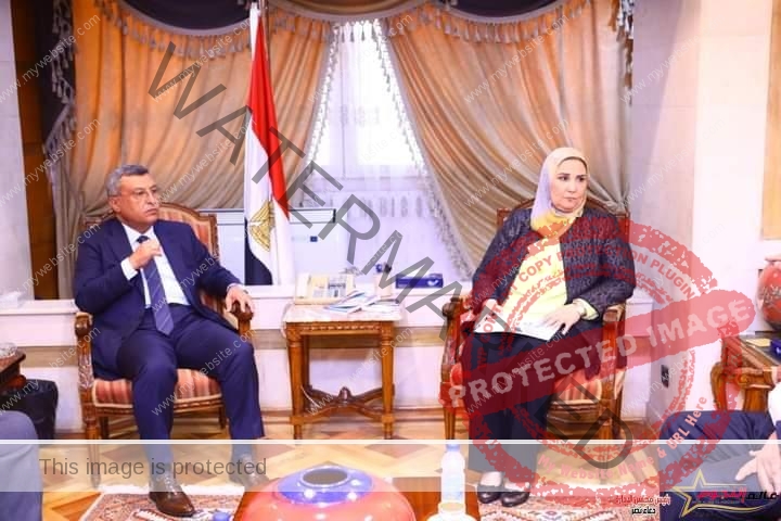 القباج تستقبل وزير البترول الأسبق ورئيس جمعية محبى مصر السلام