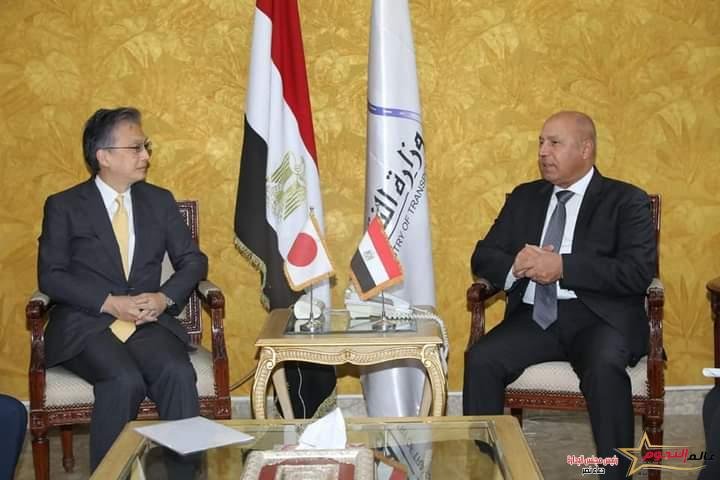 وزير النقل يبحث مع السفير الياباني بالقاهرة الموقف التنفيذي للخط الرابع لمترو الانفاق