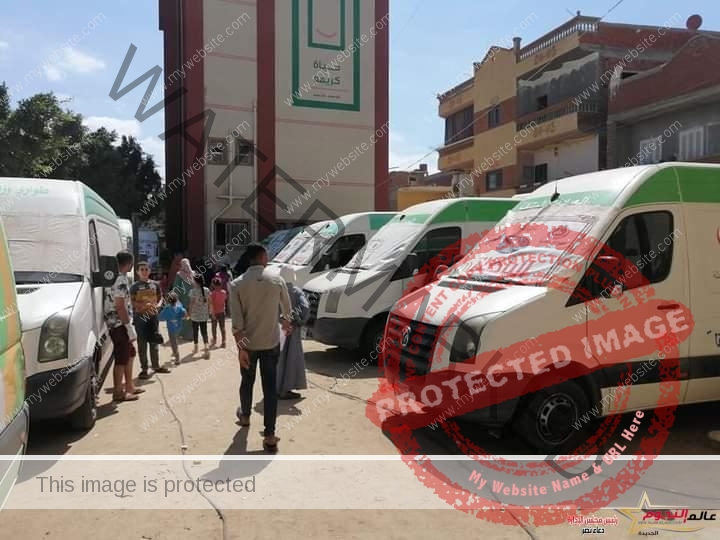 توقيع الكشف الطبى بالمجان على 1360مواطن بقرية منشية ناصر
