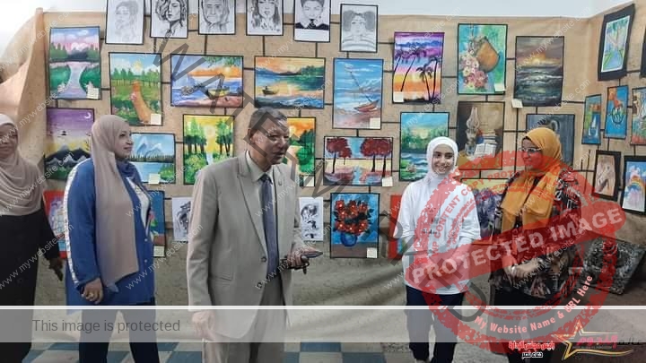 جمعة يفتتح معرض ختام مراكز تنمية القدرات والمبدعين بدمياط