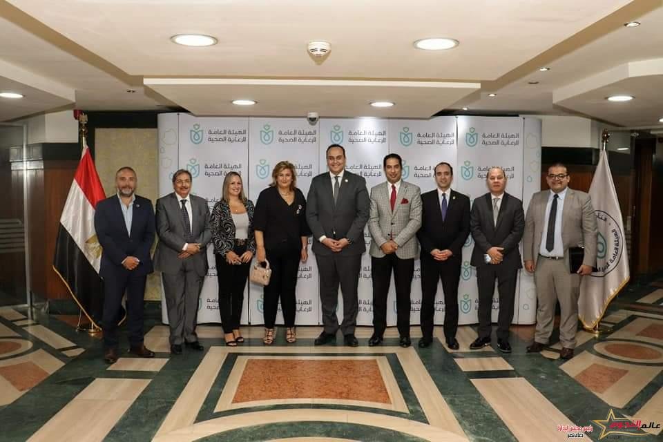رئيس هيئة الرعاية الصحية يستقبل الرئيس التنفيذي لإتحاد المستشفيات العربية والوفد المرافق لها