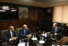 شاكر يستقبل رئيس قطاع العلاقات الحكومية بشركة اتصالات مصر 