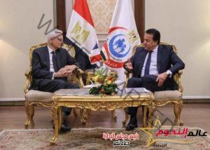 وزير الصحة يستقبل سفير فرنسا لدى مصر لبحث تعزيز التعاون بين البلدين في القطاع الصحي