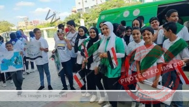 قافلة "الشباب والمناخ" للتوعية البيئية والتغيرات المناخية تصل محافظة كفر الشيخ