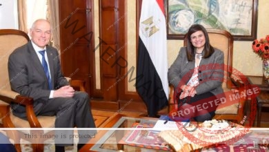وزيرة الهجرة تستقبل السفير الأسترالي لدى مصر لبحث سبل تعزيز التعاون في الملفات المشتركة
