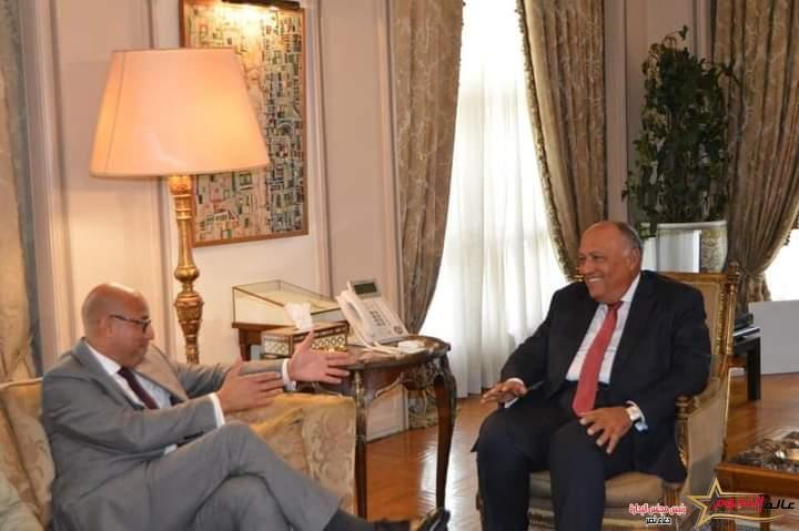  شكري يستقبل السكرتير التنفيذي لاتفاقية الأمم المتحدة الإطارية لتغير المناخ