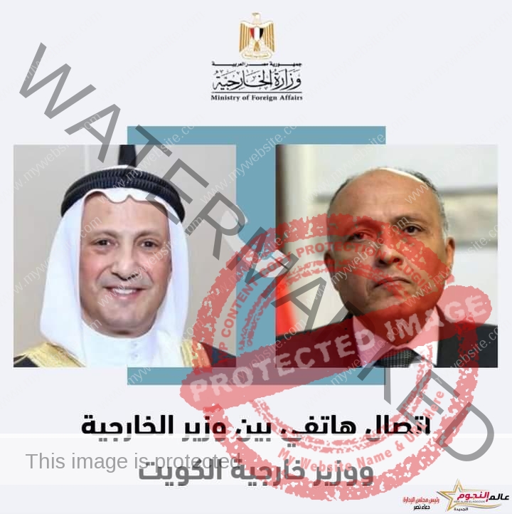 وزير الخارجية يهنئ وزير خارجية الكويت الجديد بمنصبه
