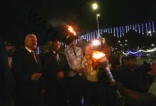 محافظ السويس يوقد شعلة النصر بمناسبة عيد السويس القومي ال49 