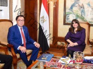 وزيرة الهجرة تستقبل سفير جمهورية كازاخستان لدى مصر لبحث ملفات التعاون المشترك