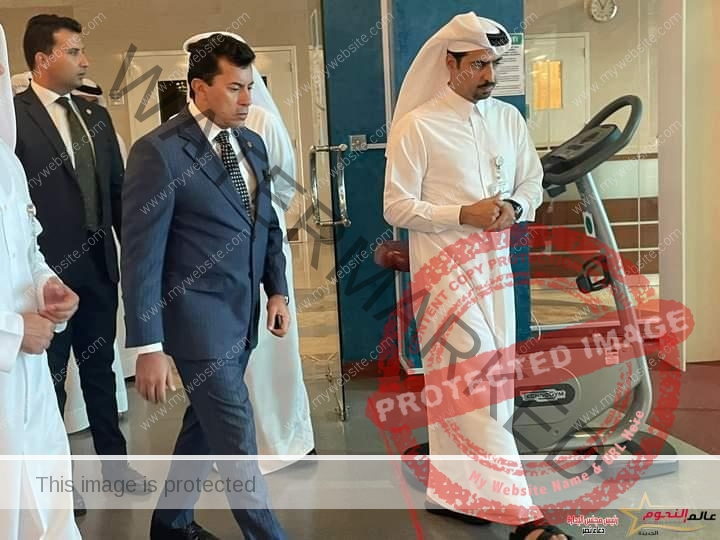وزير الرياضة يزور أكاديمية أسباير ومستشفى الطب الرياضى بالدوحة