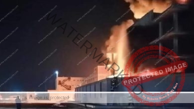 اندلاع حريق هائل في مصنع طوب في حي مبارك بـ محافظة بورسعيد
