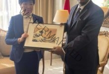 السفير المصري في طوكيو يستقبل محافظ طوكيو عقب عودتها من زيارة مصر