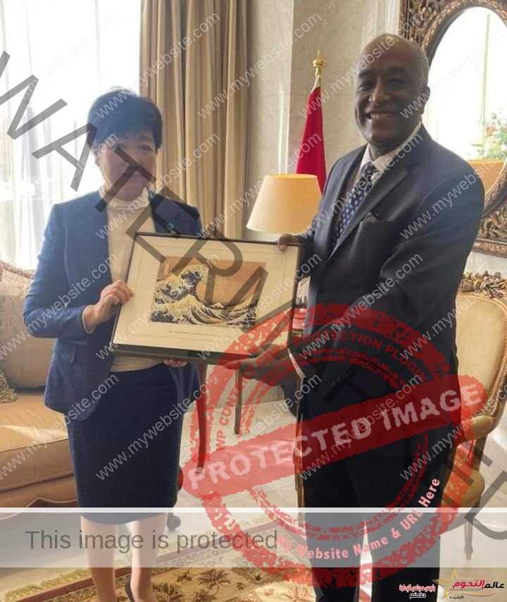السفير المصري في طوكيو يستقبل محافظ طوكيو عقب عودتها من زيارة مصر