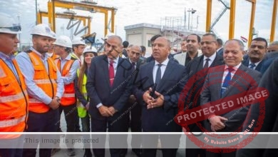 الوزير يتفقد أعمال التجهيز و الإعداد للتشغيل التجريبي لمحطة تحيا مصر متعددة الأغراض بميناء الإسكندرية