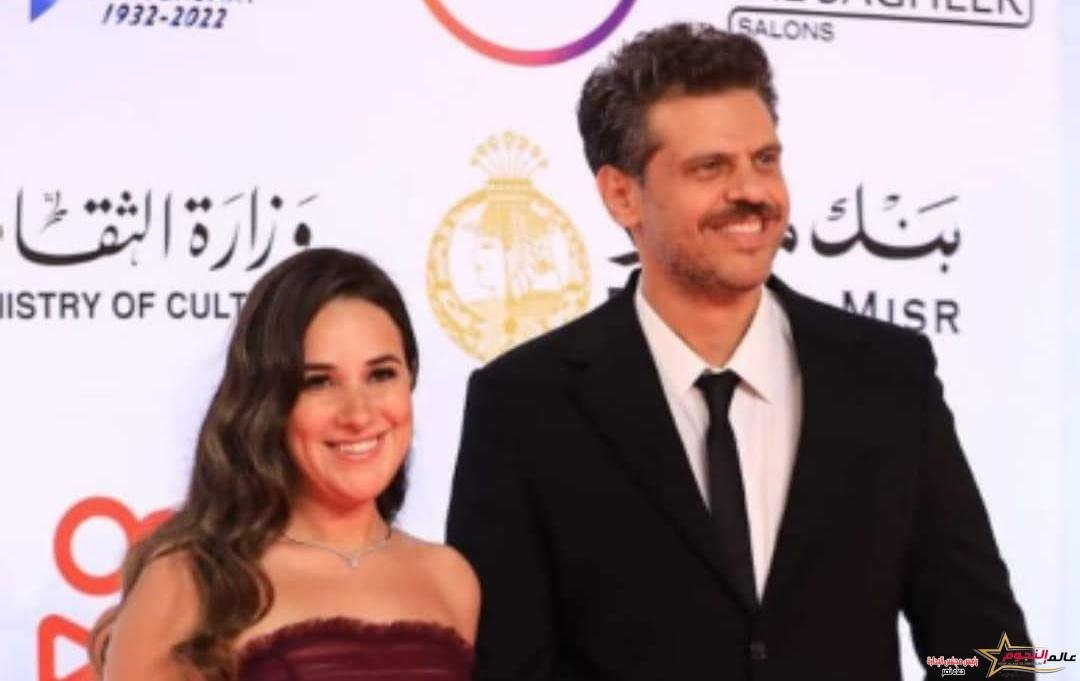 ‏شيري عادل و طارق صبري رومانسية متبادلة وهكذا لفتا الأنظار في أول ظهور رسمي