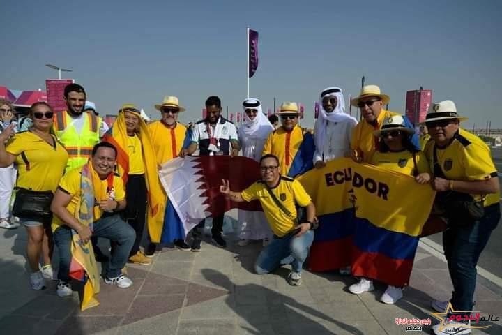 جماهير قطر والإكوادور تتوافد على ملعب البيت لافتتاح كأس العالم 1 جماهير قطر والإكوادور تتوافد على ملعب البيت لافتتاح كأس العالم