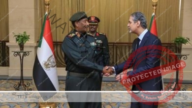 سفير مصر الجديد لدى السودان يقدم أوراق اعتماده لرئيس المجلس السيادي الانتقالي السوداني