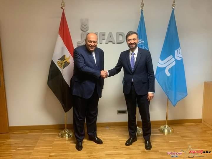 وزير الخارجية يلتقي رئيس الصندوق الدولي للتنمية الزراعية (الإيفاد)