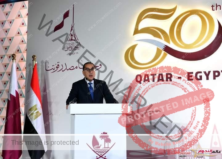 مدبولي يشهد احتفالية بمناسبة مرور 50 عاماً على تدشين العلاقات الدبلوماسية بين مصر وقطر