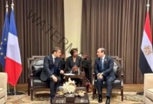 السيسي ألتقى اليوم بالرئيس الفرنسي على هامش انعقاد "مؤتمر بغداد للتعاون والشراكة"