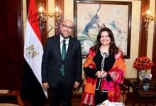 وزيرة الهجرة تستقبل أحد اكبر المستثمرين المصريين بالسويد