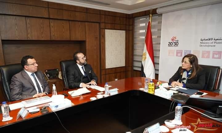 وزيرة التخطيط والتنمية الاقتصادية ورئيس مجلس إدارة صندوق مصر السيادي تبحث سبل التعاون مع شركة ليوني مصر