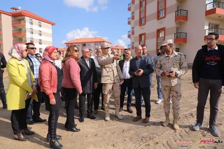 محافظ دمياط ورئيس صندوق التنمية الحضرية يتابعان الموقف التنفيذى بمشروع تطوير عواصم المدن برأس البر