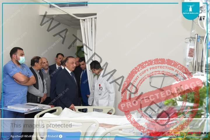 الشريف يزور أحد أبناء جماهير نادي الاتحاد السكندري بمستشفى مصر الدولي