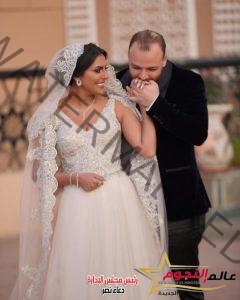 هاجر الشرنوبي من حفل زفافها على أحمد الجابري