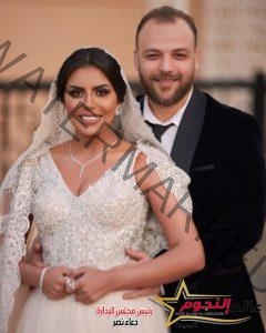 هاجر الشرنوبي من حفل زفافها على أحمد الجابري