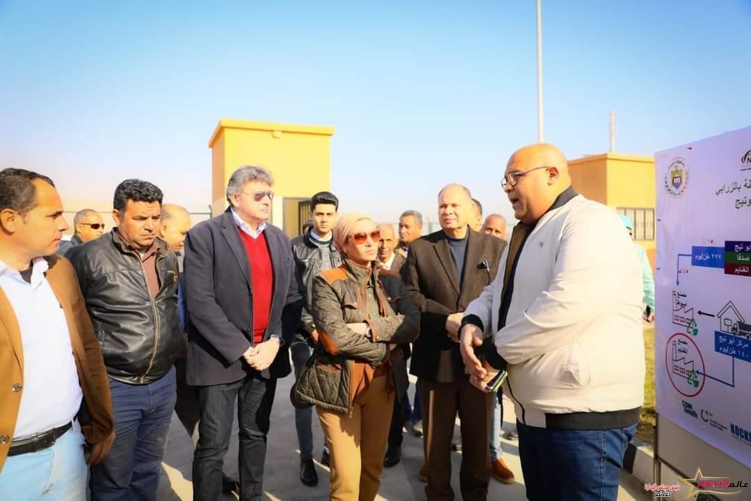 وزيره البيئة تتفقد المحطات الوسيطة بمراكز أبو تيج وديروط ومنفلوط بمبادرة حياة كريمة بمحافظة اسيوط