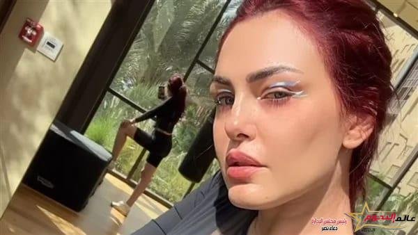 دارين حداد في إحدى الصالات الرياضية 