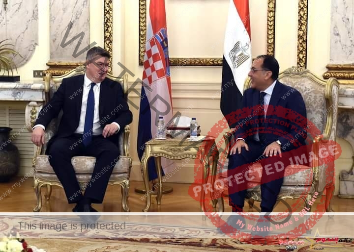 رئيس الوزراء يلتقي الرئيس الكرواتي والوفد المرافق له