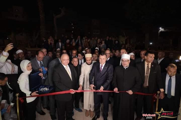 وزيرا السياحة والآثار والأوقاف ومحافظ القاهرة يفتتحون مسجد الحاكم بأمر الله بعد الانتهاء من مشروع ترميمه 1 وزيرا السياحة والآثار والأوقاف ومحافظ القاهرة يفتتحون مسجد الحاكم بأمر الله بعد الانتهاء من مشروع ترميمه