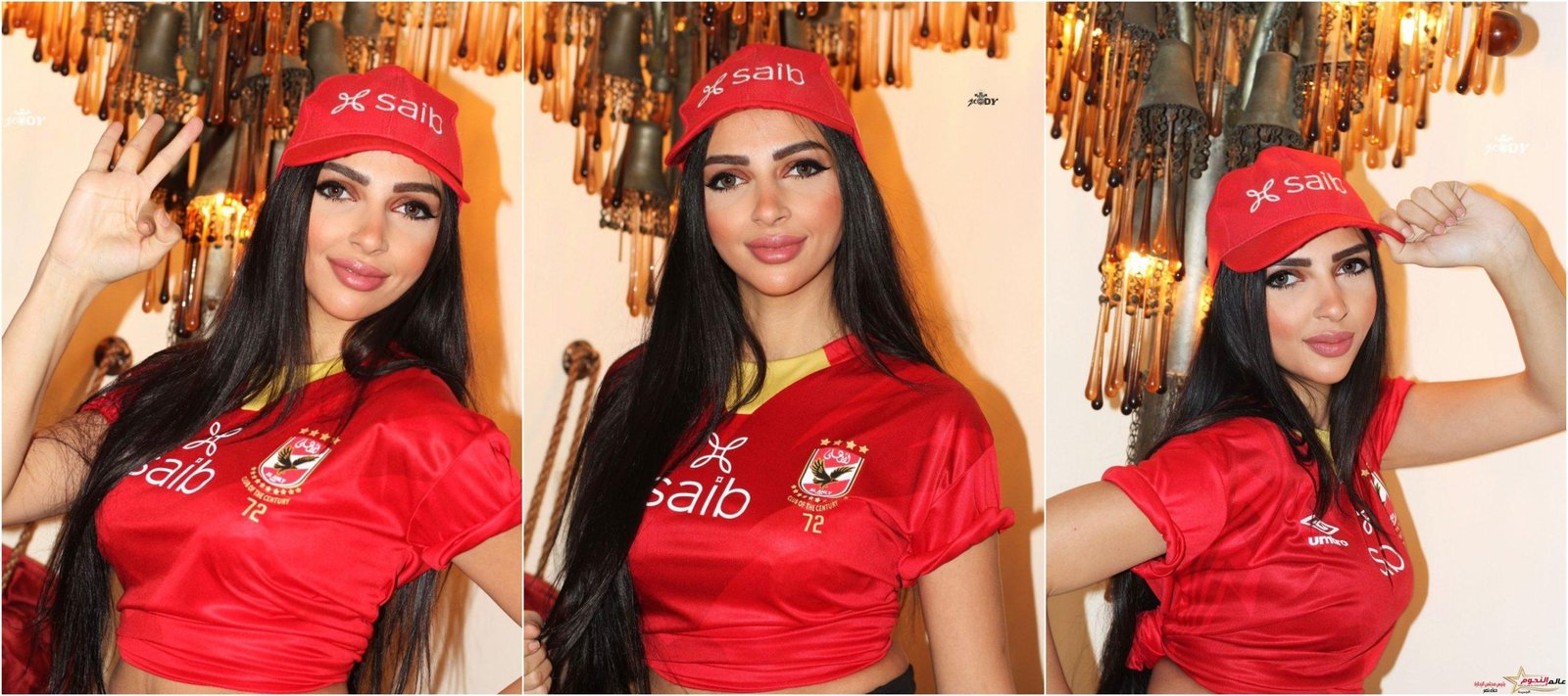 "هند فهمي" تخطف الأنظار بإطلالة ساحرة للنادي الأهلي