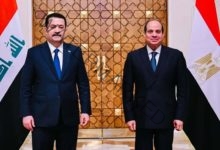 الرئيس عبد الفتاح السيسي يستقبل رئيس وزراء العراق 
