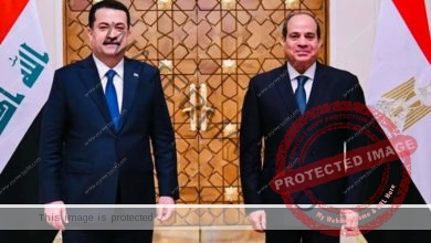 الرئيس عبد الفتاح السيسي يستقبل رئيس وزراء العراق 