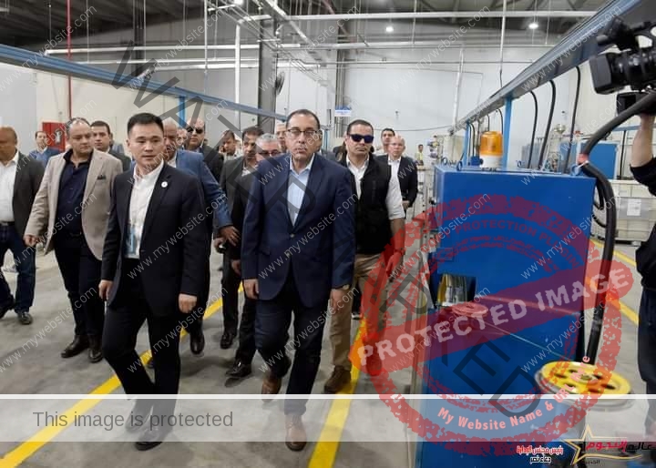رئيس الوزراء يتفقد مصنع "هنج تونج أوبتيك إليكتريك مصر"