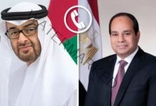 السيسي يجري اتصالاً هاتفياً مع الشيخ محمد بن زايد آل نهيان