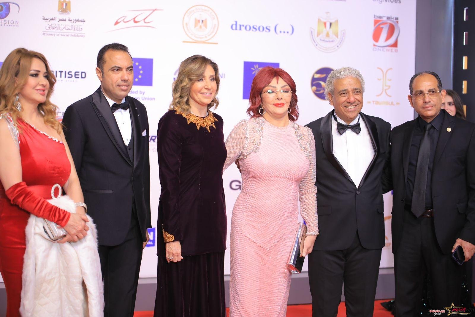 نبيلة عبيد وبشرى في مهرجان أسوان الدولي 