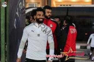 منتخب مصر يواصل تدريباته استعدادًا لمالاوي ..وحضو ر وزير الرياضة و مجلس اتحاد الكرة 