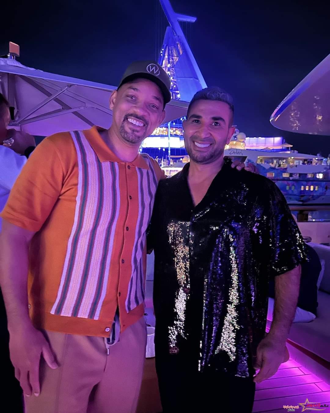أحمد سعد يشارك متابعيه بفيديو مع "ويل سميت" على أنغام أغانيه
