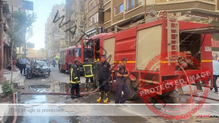 الحماية المدنية تسيطر علي حريق نشب داخل شقة سكنية فى مركز أوسيم بالجيزة