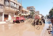 محافظ الفيوم يوجه بسرعة كسح مياه الرشح المتجمعة بطريق منشاة بغداد 