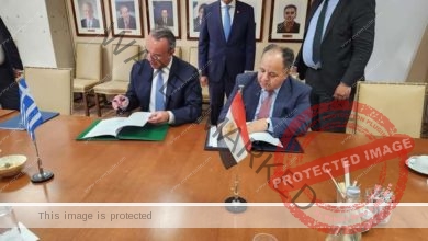 توقيع مذكرة تفاهم لإطلاق حوار دورى بين وزارتى المالية بمصر واليونان 