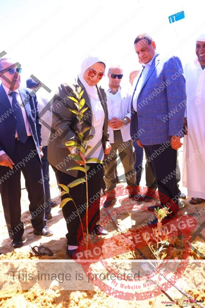 وزيرة التضامن الاجتماعي تفتتح مشروع محطة تحلية قبر عمير بمركز الشيخ زويد 