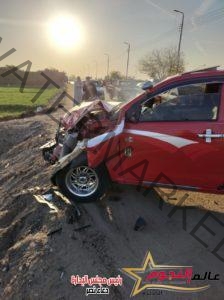 عاجل … وفاة شخص وإصابة 3 آخرين فى حادث تصادم سيارة نقل ودراجتين بخاريتين ببسيون