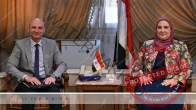 وزيرة التضامن الاجتماعي تلتقي المدير التنفيذي للهلال الأحمر المصري