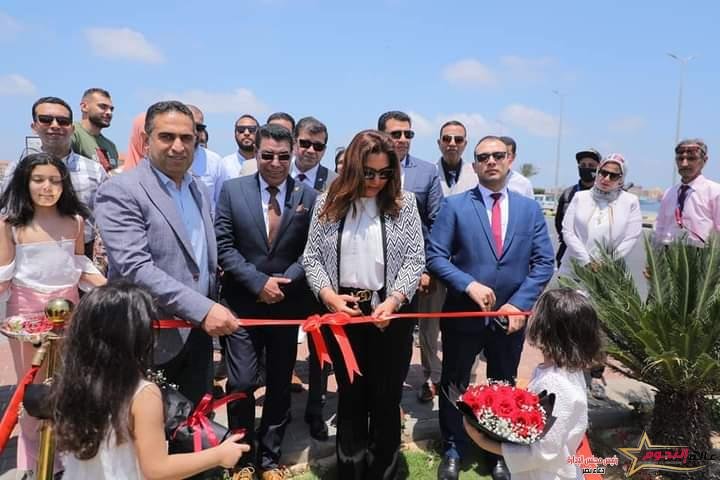 محافظ دمياط تفتتح أعمال تطوير ميدان مدخل رأس البر بالمشاركة المجتمعية