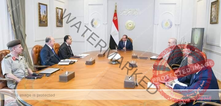 الرئيس عبد الفتاح السيسي يعقد اجتماعًا مع رئيس الوزراء وعددًا من الوزراء 